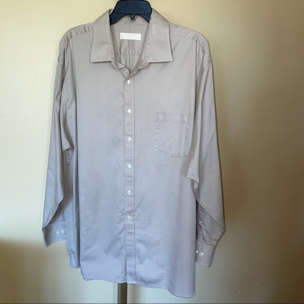 Michael Kors Beige Tan Button Front Shirt
